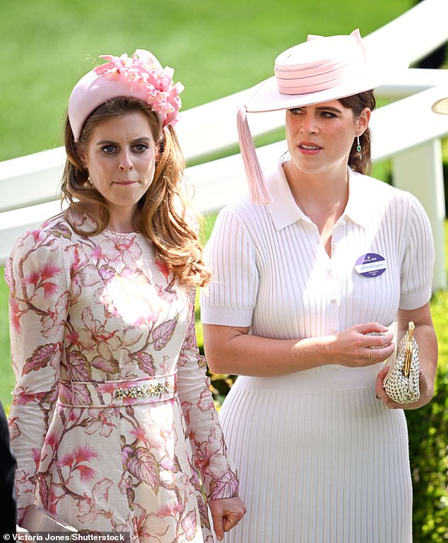Traditionally the princesses would have attended the colourful gathering at the famous Berkshire racecourse, pictured on Day 2 in 2024, which is one of the highlights of the summer