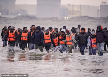 This was the scene in France as the gendarmes looked on