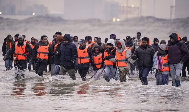 This was the scene in France as the gendarmes looked on