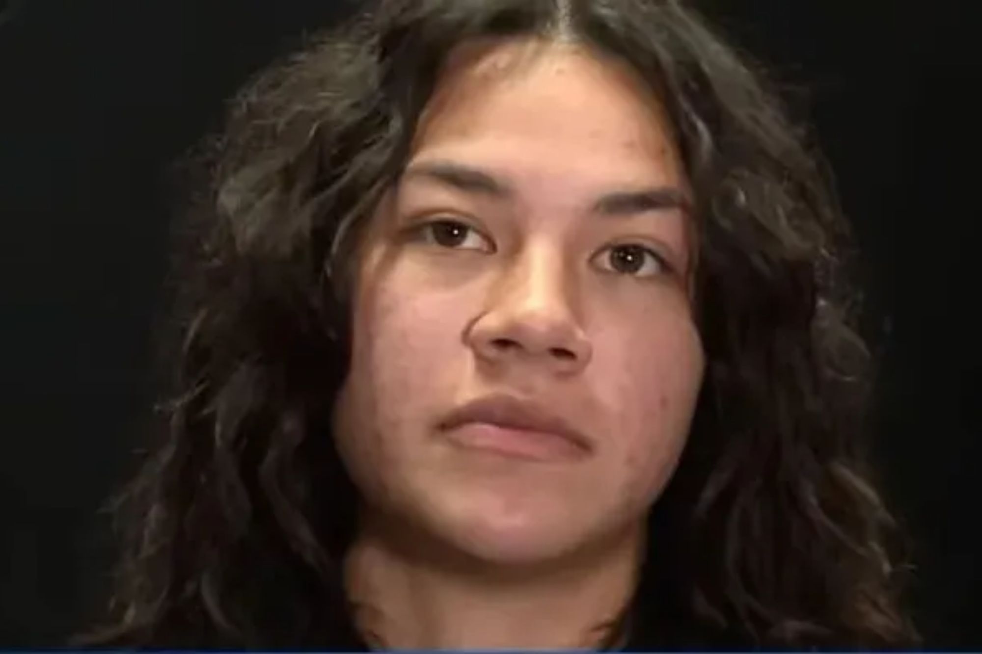 An image collage containing 1 images, Image 1 shows Isis Sio with long dark hair