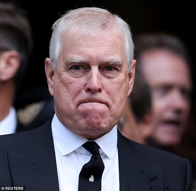 While it is uncertain whether the alleged incident refers to Andrew's only known visit to Epstein's New York house in December 2010, the MoS was on Saturday night able to corroborate several other aspects of the woman's lengthy testimony. Pictured: The former prince at the Duchess of Kent's funeral last year