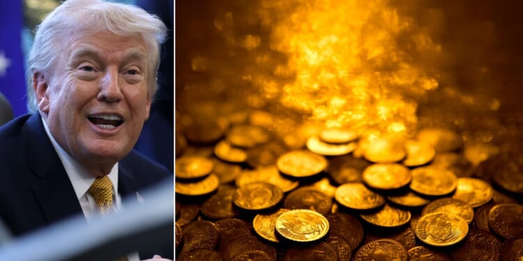 An image of President Donald Trump will be featured on a new gold coin.