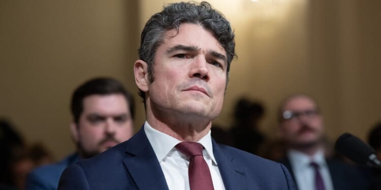 Joseph Kent, former Director of the National Counterterrorism Center, testifies at a House Homeland Security Committee hearing on Capitol Hill in Washington, DC, on Dec. 11, 2025.