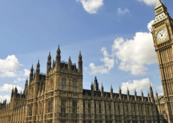 The Palace of Westminster, home to both the Houses of Parliament and the House of Lords.