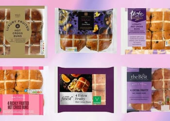 Which? recruited 75 hot cross bun enthusiasts to rate 10 supermarket packs (pictured) with scores ranging from a chart-topping 77 per cent to a disappointing 68 per cent