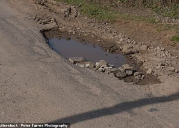 Dire: Devon has the highest number of potholes in Britain, data shows