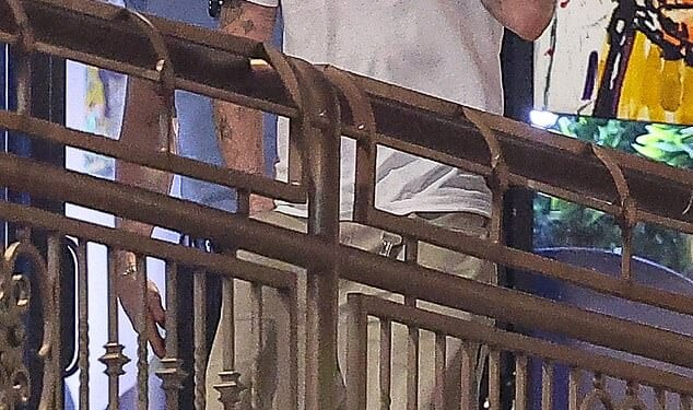 Brooklyn Beckham enjoyed dinner at Sushi Park in West Hollywood with singer Cody Simpson after missing out on an LA reunion with his dad David