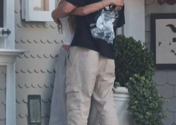 Brooks Nader absolutely devoured her new love Taron Egerton during a public make out session in Santa Monica on Sunday