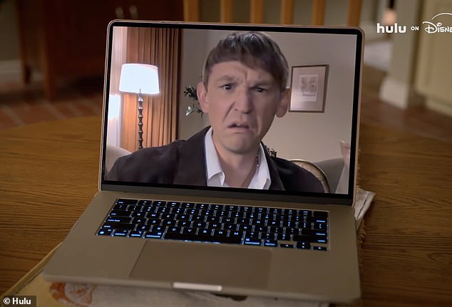 Cranston is seen totally naked, with only a laptop screen shielding his private areas, as Lois (Jane Kaczmarek) shaves his hairy back in the family's dining area while on Zoom with the couple's horrified youngest son Dewey, who is now being played by Caleb Ellsworth-Clark