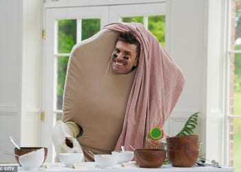 Comedian Joel Dommett (pictured) hosts Celebrity Sabotage alongside Judi Love, Sam Thompson and GK Barry