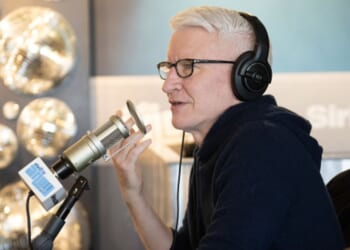 Anderson Cooper on Radio Andy studio at SiriusXM on Dec. 15, 2025.