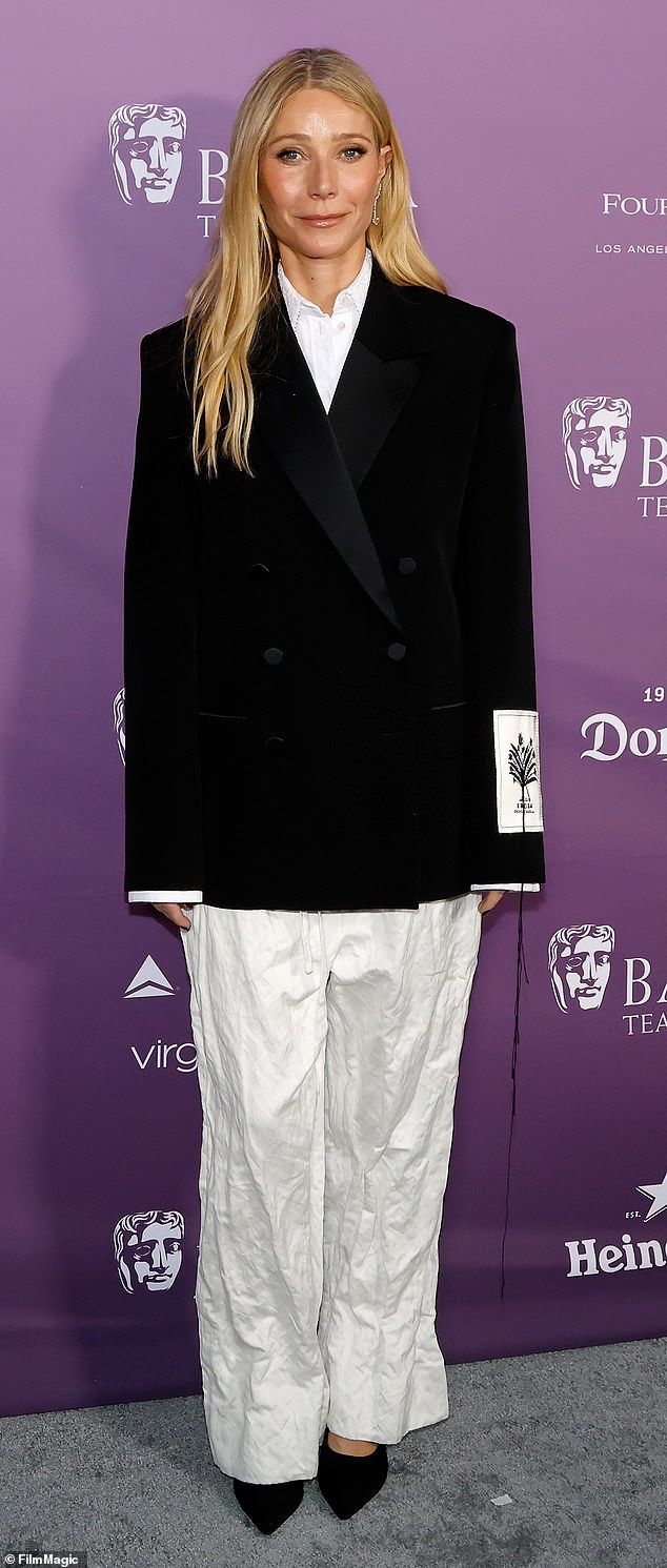 Pictured: Gwyneth Paltrow at the 2026 BAFTA Tea Party at Four Seasons Hotel Los Angeles in January