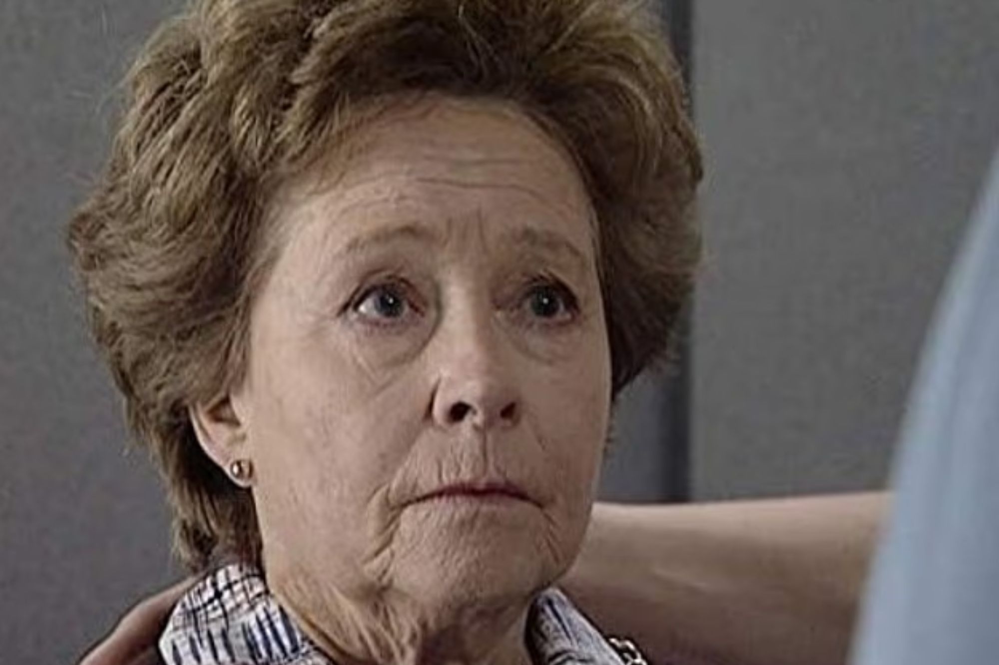 An image collage containing 1 images, Image 1 shows A woman with short brown hair looks with concern