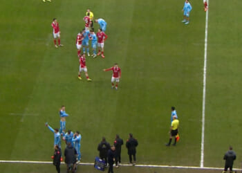 Championship clash STOPPED due to medical emergency in crowd after travelling supporters frantically summon referee