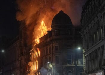 Glasgow's Central Station has been evacuated after a fire broke out on Union Street