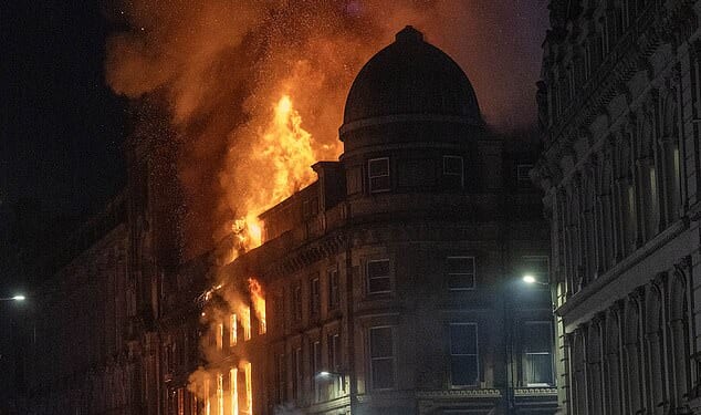 Glasgow's Central Station has been evacuated after a fire broke out on Union Street