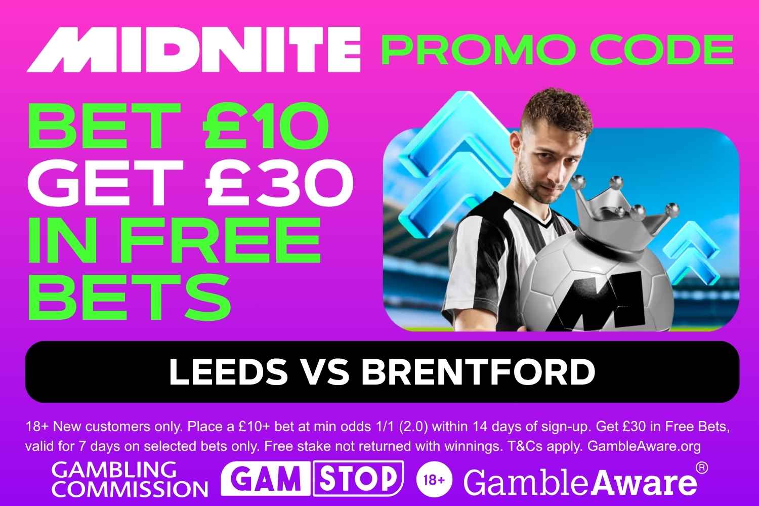 Leeds vs Brentford midnite promo code