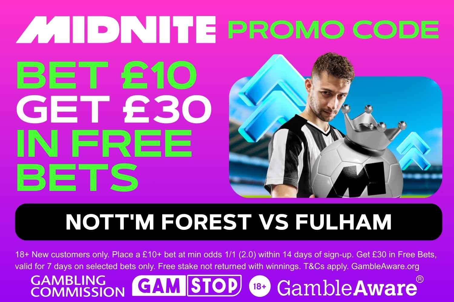 Nott'm Forest vs Fulham midnite promo code