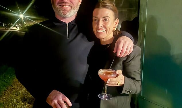 Birthday party preparations got underway at Coleen Rooney and husband Wayne's £20million Cheshire mansion ahead of the WAG's 40th