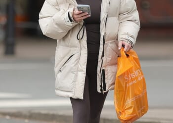 Coleen Rooney was seen without her wedding ring as she broke cover for the first time on Monday since her 'worse for wear' husband Wayne was seen partying with two mystery women