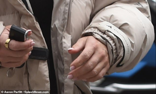 The ring was notably absent as she made her latest appearance in leafy Wilmslow