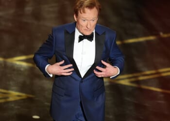 The comedian made the remark while delivering his opening monologue on Sunday night at the star studded event