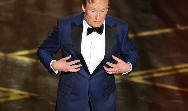 The comedian made the remark while delivering his opening monologue on Sunday night at the star studded event