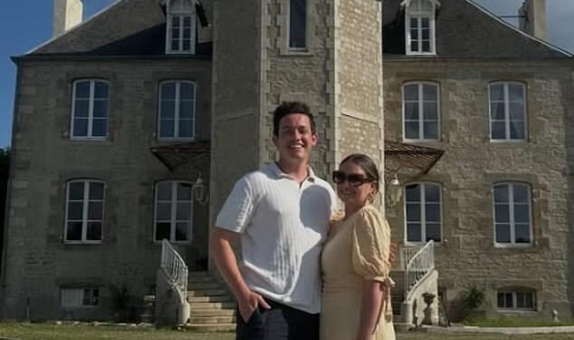 Natasha Manners and Xavier Bhoyroo (pictured) beat 11 other pairs in 'Château DIY: Win The Dream' to get the keys to a 'magnifique', six-bedroom, 18th century residence in rural Normandy