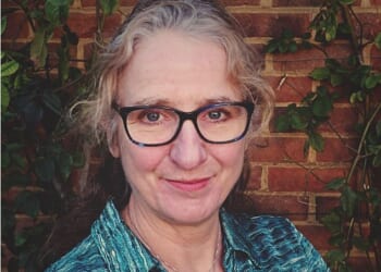 Expert gardener Liz Dobson (above) and her partner, both 60, have won a legal fight with their millionaire neighbours over an eight feet patch of lawn outside their £1.3million home