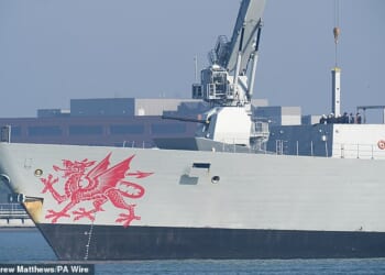 HMS Dragon pictures at Portsmouth Harbour, Hampshire on March 4, 2026
