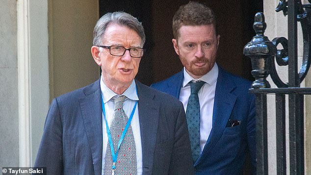 Peter Mandelson and the Prime Minister's former chief of staff were close Labour Party allies
