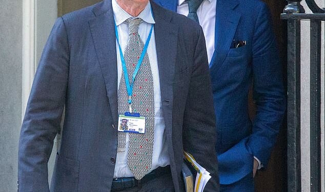 Keir Starmer's former chief of staff Morgan McSweeney (right),used a phone to communicate with Peter Mandelson (left) at the time of his appointment, which has allegedly been stolen