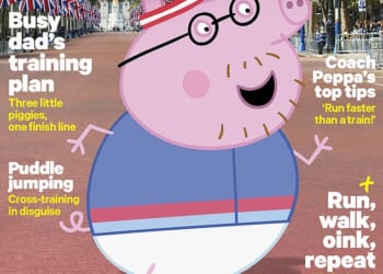 Daddy Pig has found time in his London Marathon training schedule to pose for a Runner's World magazine cover