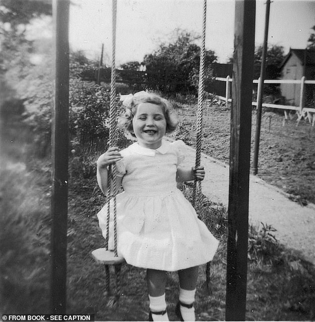 Radio presenter Jenni Murray as a child, in her Coronation frock