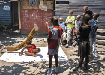 Dancing offers refuge from hardship for children in Congo