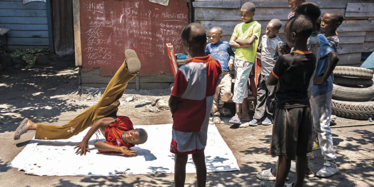 Dancing offers refuge from hardship for children in Congo
