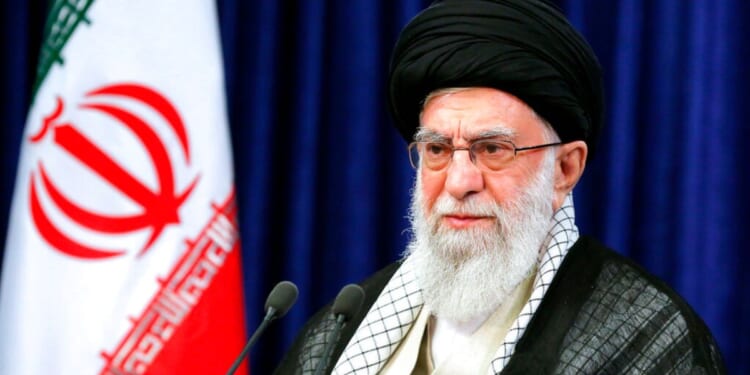 Supreme Leader Ayatollah Ali Khamenei speaks to the nation of Iran in a televised speech in Tehran, Iran, on June 3, 2020.