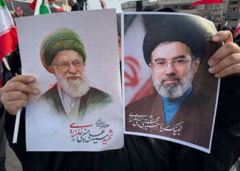 Defiantly, Iranian regime rallies around a younger Khamenei