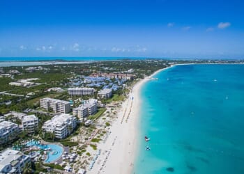The Turks and Caicos Islands has seen the biggest boost in interest since the Iran war started
