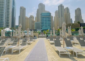 Dubai has been deserted by its army of influencers and thousands of expats with its sun loungers and pools lying empty
