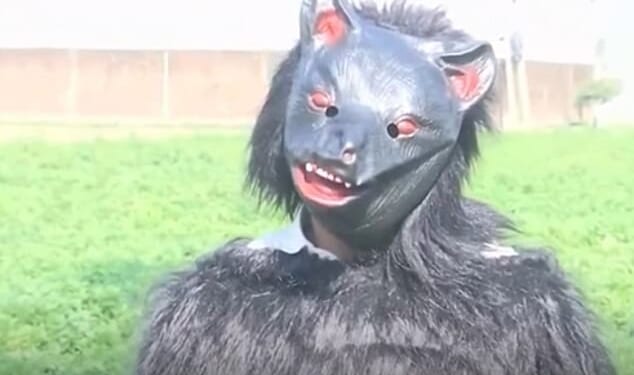 Farmers have begun to dress as bears in India to scare off potato-eating monkeys