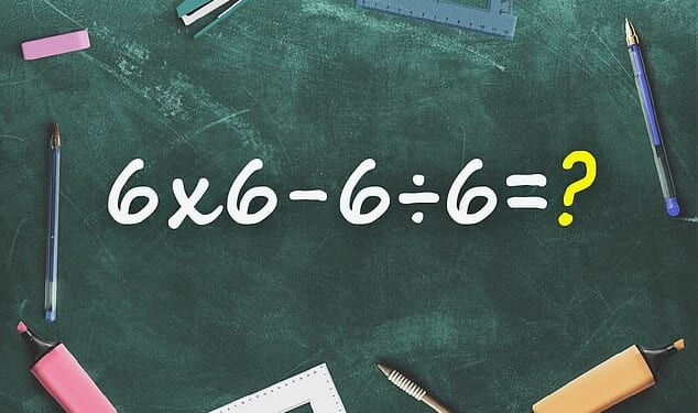 A devilish-looking equation has left people scratching their heads. Can you remember the golden rule from school to solve it?
