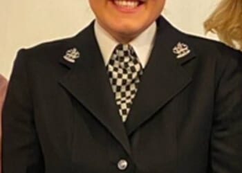 PC Zoe Williams received a commendation for giving life-saving resuscitation to a toddler (pictured with Elliott's parents Mike and Fran Jackson)