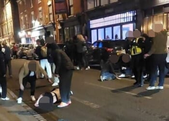 Seven people were seriously injured after a black Suzuki Swift drove into pedestrians in Derby