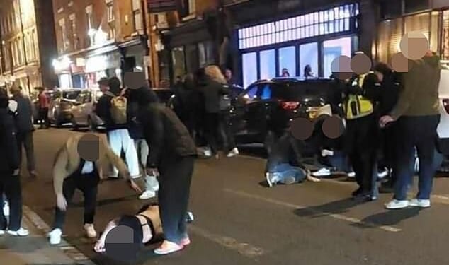 Seven people were seriously injured after a black Suzuki Swift drove into pedestrians in Derby