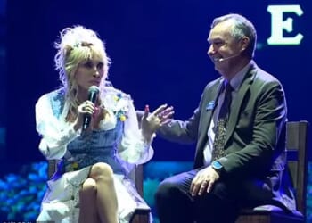 Dolly Parton, 80, made her first public appearance in months as she stepped onto the stage during Dollywood's 41st season opening day celebration on Friday