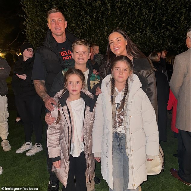 The couple, are parents to young daughters Ella, 11, and Mia, seven, while Dan is father to son Teddy, 12, exchanged vows in 2017 after dating for four years