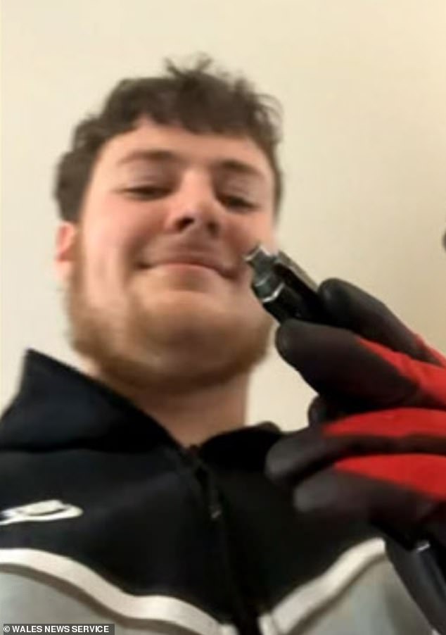 Marcus Huntley, 21, took a selfie with the pistol the day before the murder