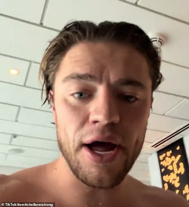 Mitchell Armstrong (pictured) claimed those who stayed in the city were 'either profited off the war or made more money' because they 'were more locked in'