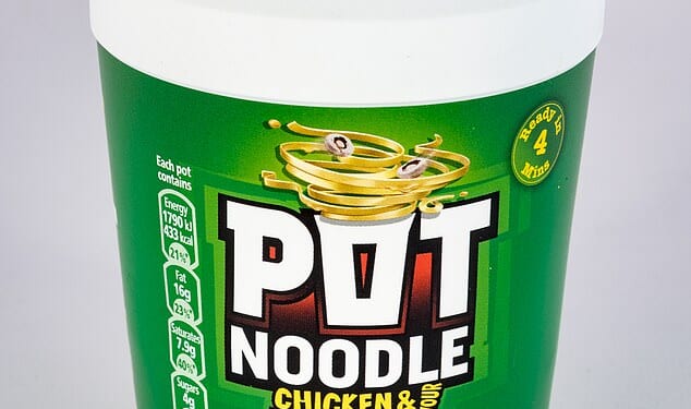 Under Keir Starmer's deal, Pot Noodle may have to remove the word 'chicken' and replace it with something else if new EU rules pass their final hurdle and the UK doesn't agree any exemptions